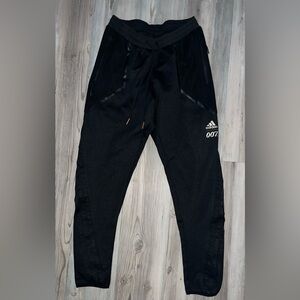 Adidas Sportswear Track Pants x James Bond '007 Black Joggers Medium M New